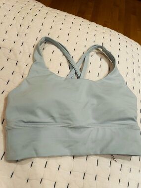 Lululemon Light Blue Cross-Back Sports Bra